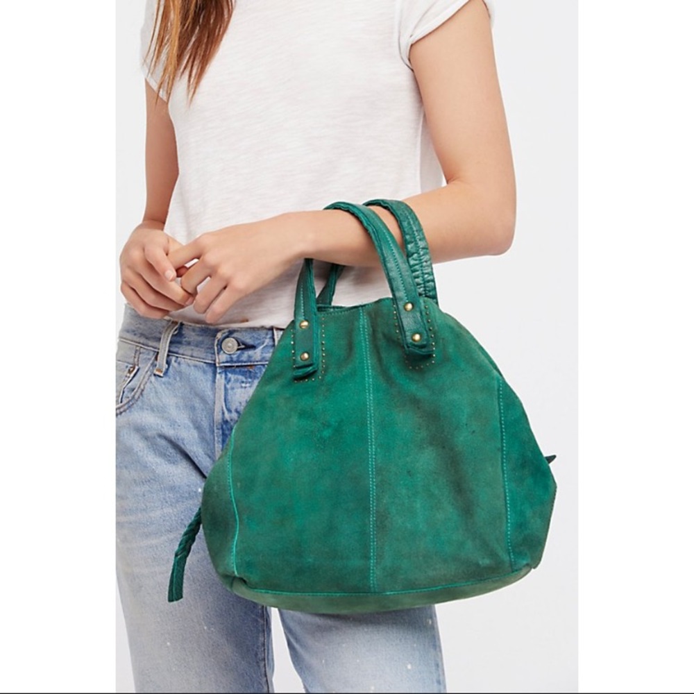 NWT Free People Emery Washed Leather tote bag - Picture 2 of 7